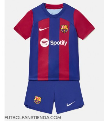 Barcelona Primera Equipación Niños 2023-24 Manga Corta (+ Pantalones cortos)